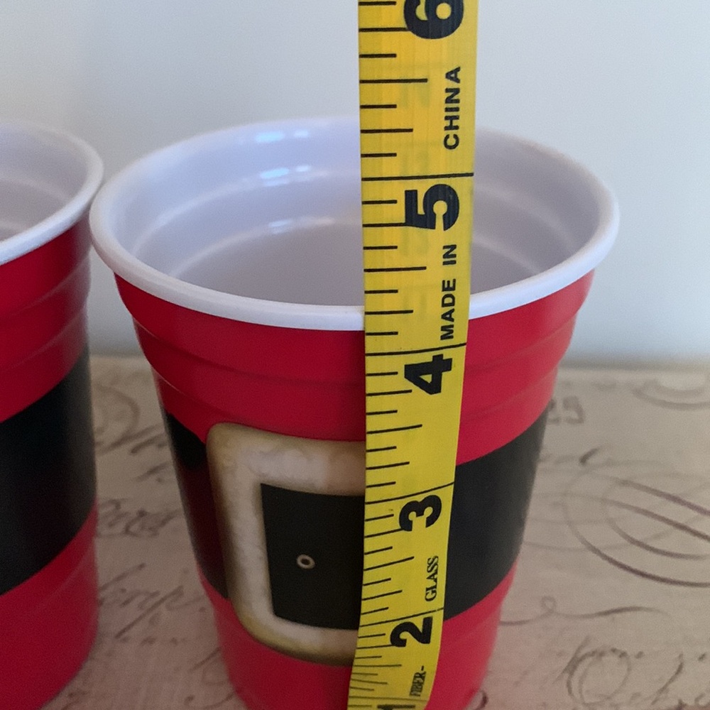 Santa Belt Red Cups (Red) 💖 - Picture 6 of 7